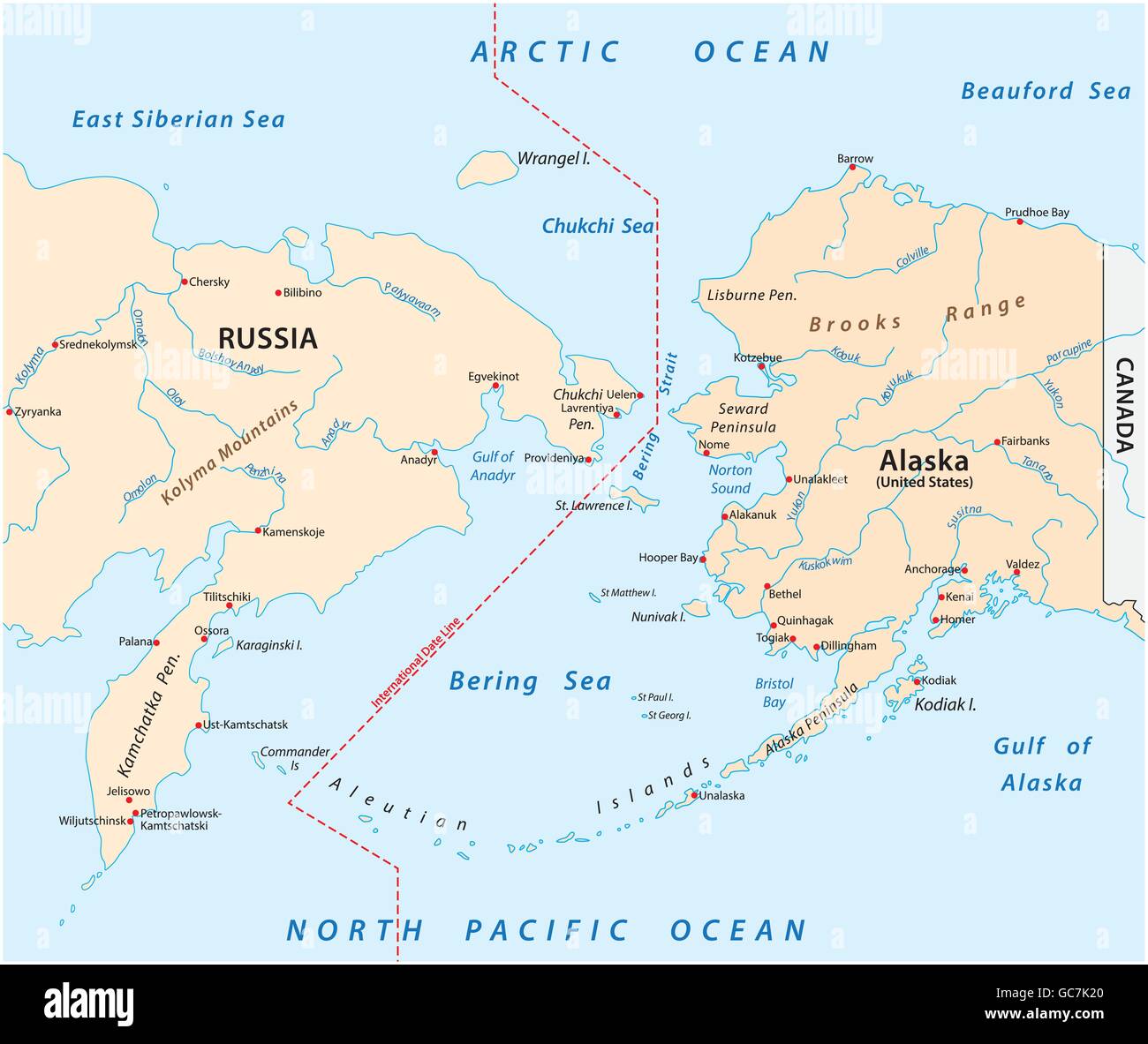 Width Of Bering Strait
