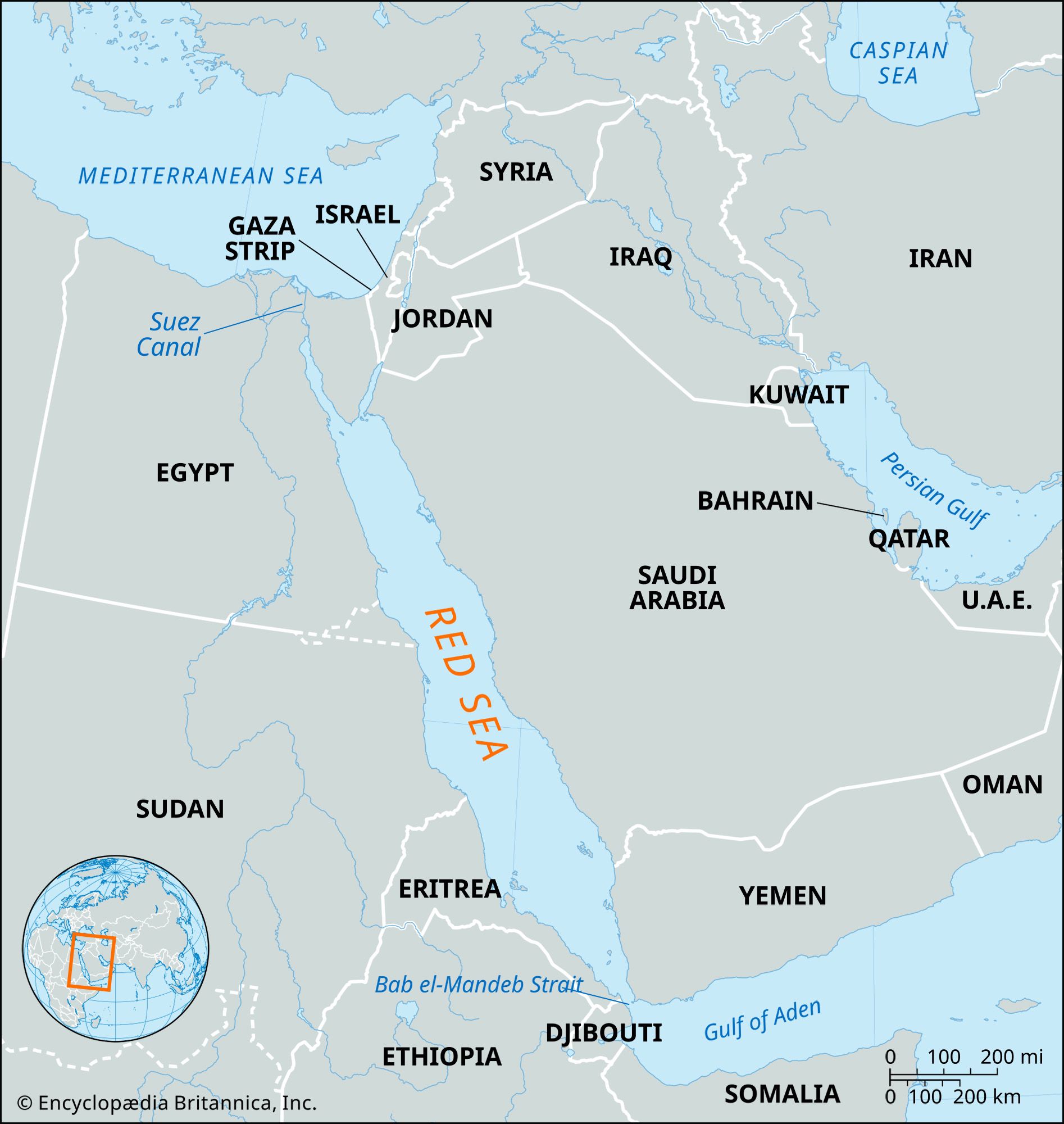 Width Of Red Sea